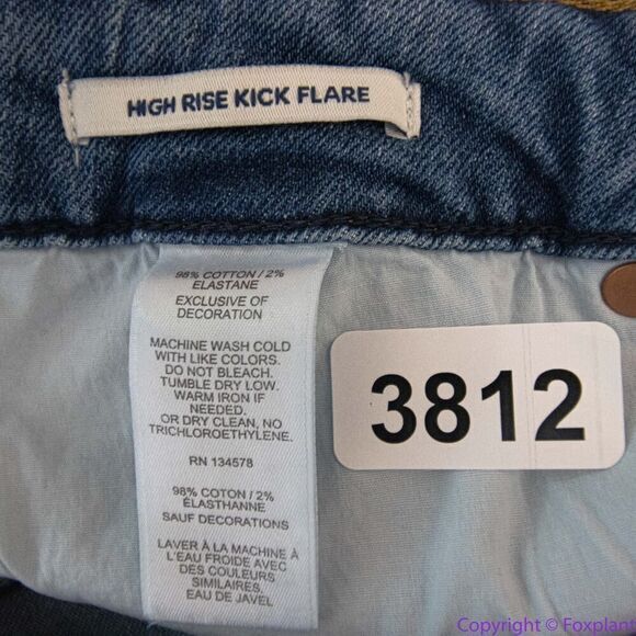 NEW VINEYARD VINES High Rise Kick Flare Jamie Jeans in Indigo, 28 - Picture 13 of 15